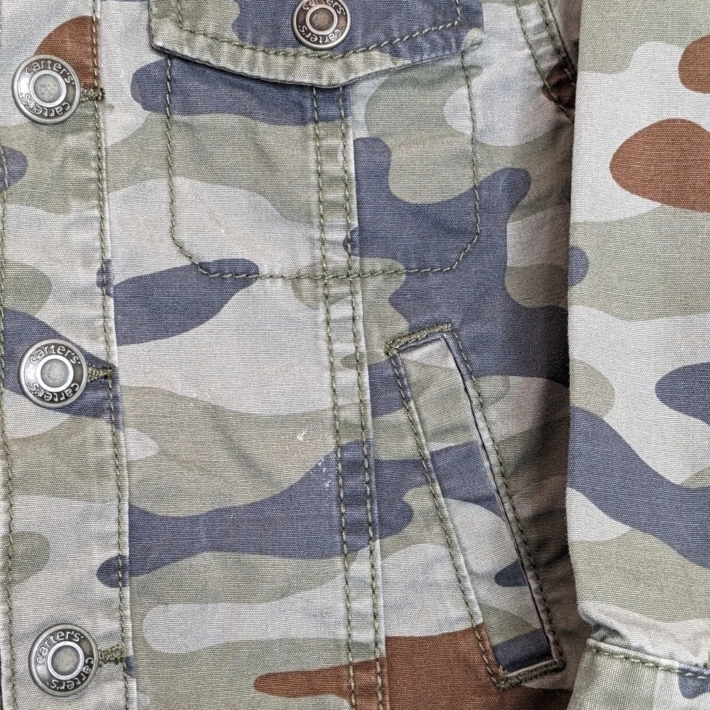Carter's Camo Camouflage Denim Jacket 3T